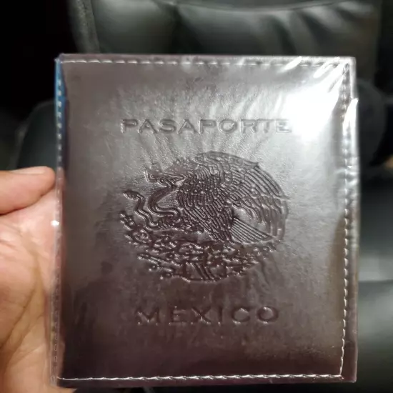 Genuine Leather MEXICO Passport Holder - Funda Pasaporte de MEXICO