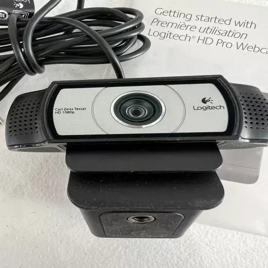 Logitech HD Pro Webcam C910 1080p Carl Zeiss Tessar Lens Web Camera - Excellent!