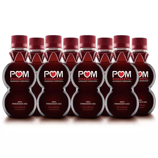 POM Wonderful 100% Pomegranate Juice, 8oz - 8 Pack