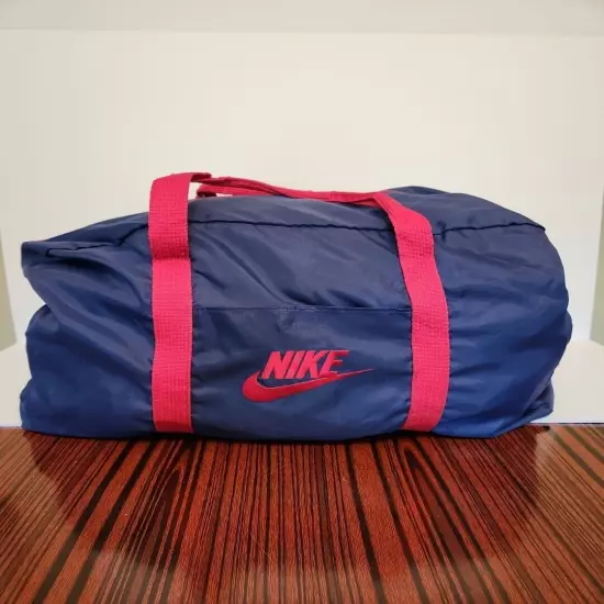 Nike Duffle Bag - Large - Red / Navy blue- Vintage 80s 90s