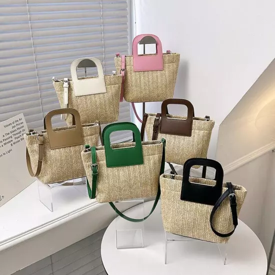 Straw Bags Women Summer Crossbody Bags Lady Travel Handbags Shoulder Bags