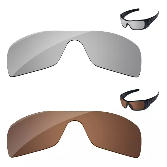 Lensology Polarized Replacement Lenses For-Oakley Batwolf OO9101 Multi-Options