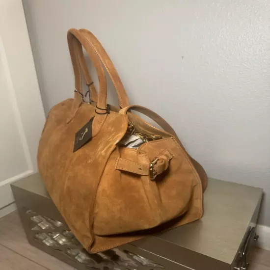 Viral Claudia Firenze Suede Tote Bag Purse