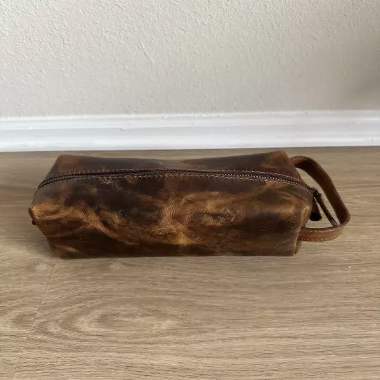 DL Hughley Toiletry Bag Travel | Shaving Kit Case | Nila Leather