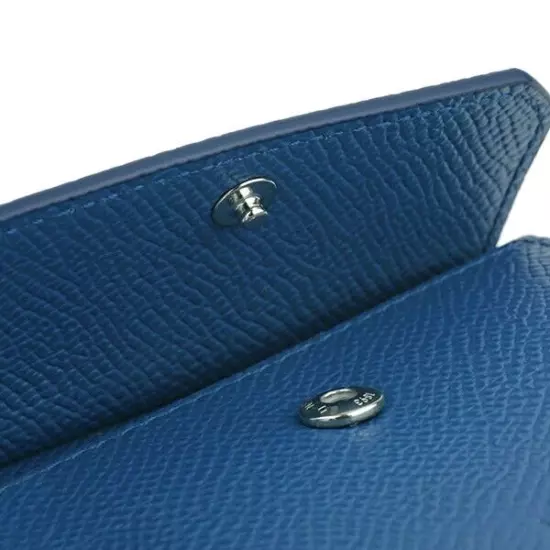 Dunhill Bifold Wallet Cadogan 18F2320CA410 Navy Calf Leather Logo Men