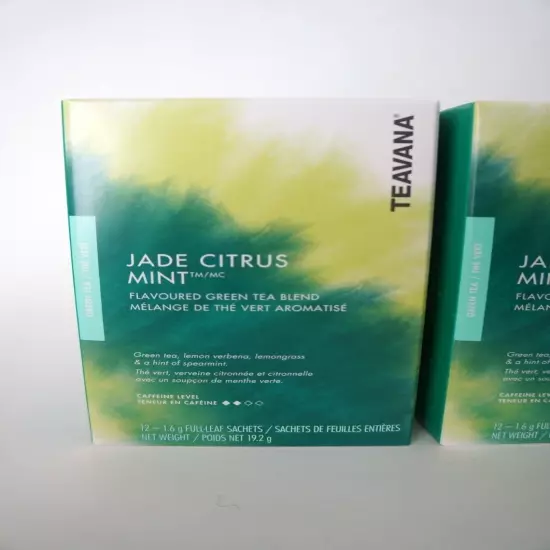 TEAVANA STARBUCKS JADE CITRUS MINT GREEN TEA - 3 Boxes Fresh!