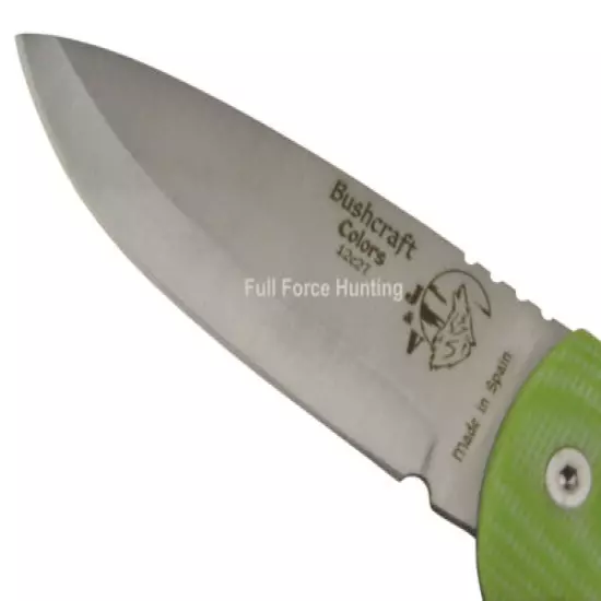 J&V Adventure Knives Green Bushcraft Folding Folder Utility Knife Hunting Camp