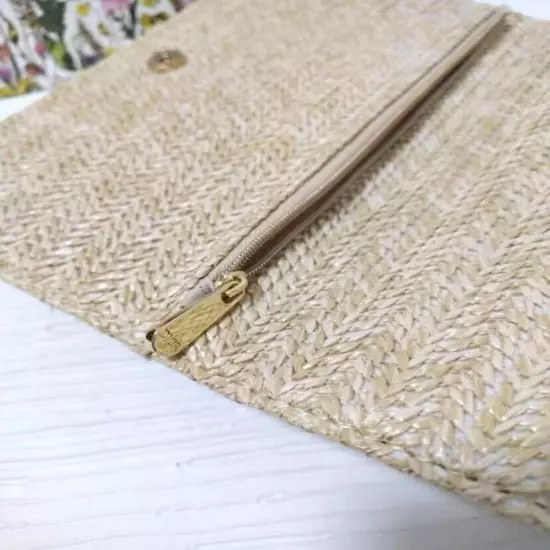 Christian Dior Novelty Clutch Pouch 2023 Summer Rattan Beige from Japan