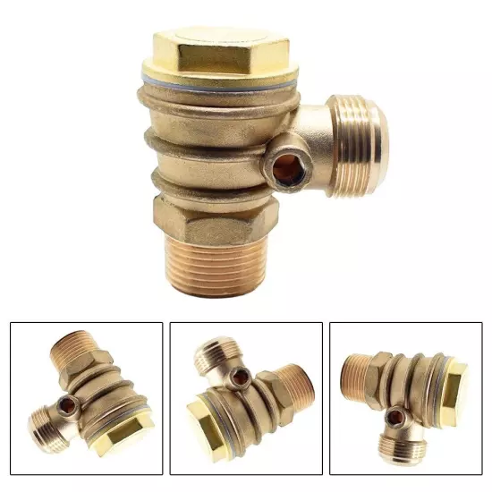 Copper Male Thread Check Valve Connector Tool Reliable For Air Compressors