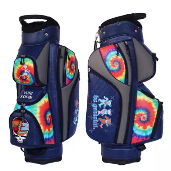 GRATEFUL DEAD CUSTOM GOLF BAG CUSTOMIZED CART BAG PERSONALIZED NAME, COLOR, LOGO