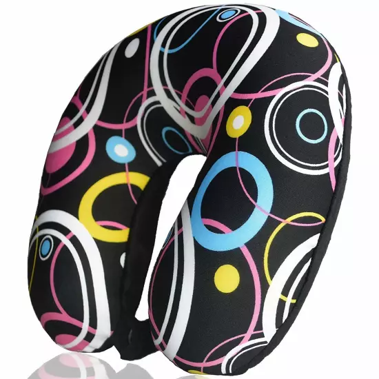 Micro Beads U Shaped Travel Neck Pillow Head Neck Cervical Sleep Support Cushion