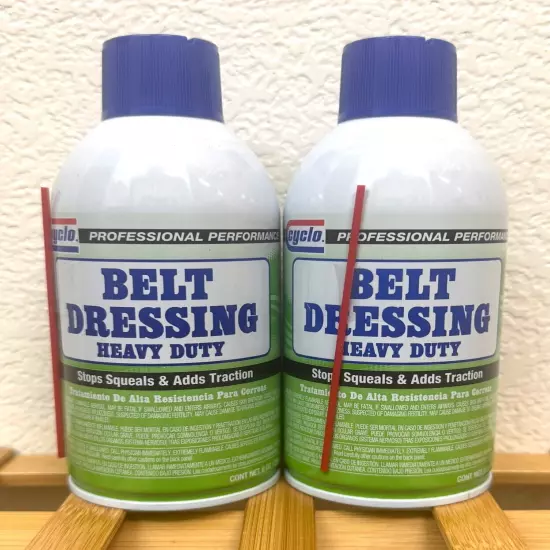 (2) Cyclo #C124-6 Motor Drive Belt Dressing Spray ~ New