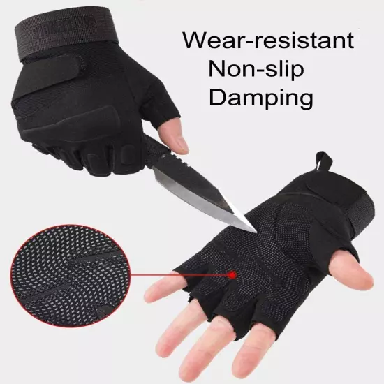 Men's Breathable Full Finger Outdoor Cycling Sport Work Military Tactical Gloves