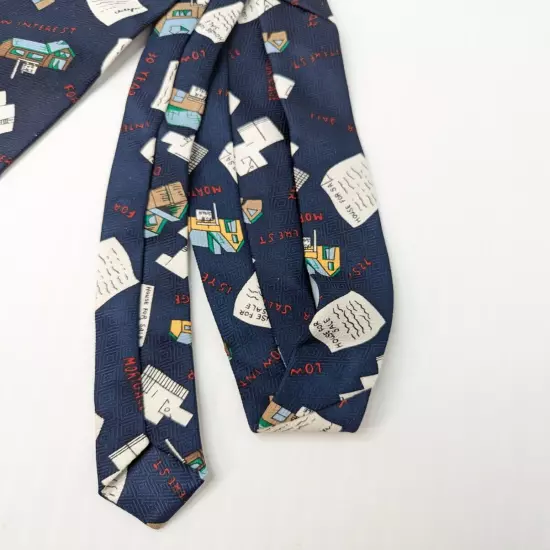 Realtor Tie By A Rogers Men's Necktie House For Sale Mortgage Handmade Polyester