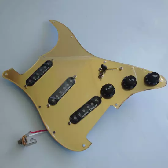 Guitar Prewired Loaded Strat Pickguard with Coil Splitting Alnico5 Pickup for ST