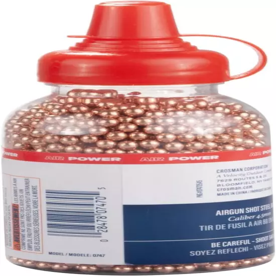 2500 Count Airgun Pistol BBs Pellets Steel Metal Ammo for BB Gun.177 Cal Bottle