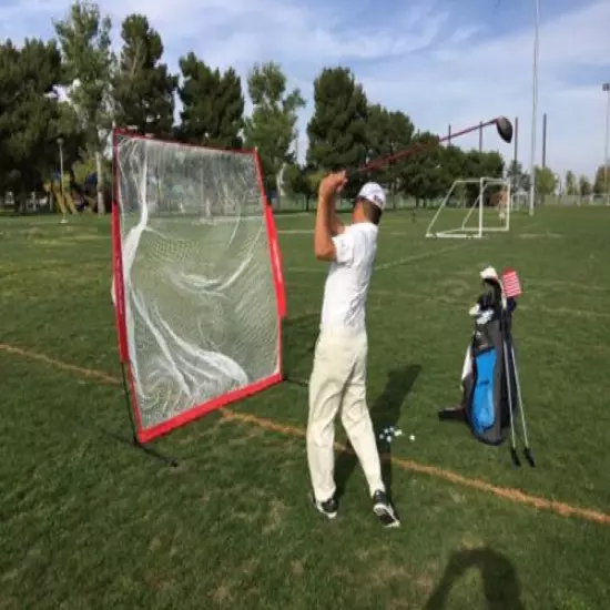 PowerNet 7x7 Ft Golf Practice Net, Portable and Lightweight - Easy Setup (1031)