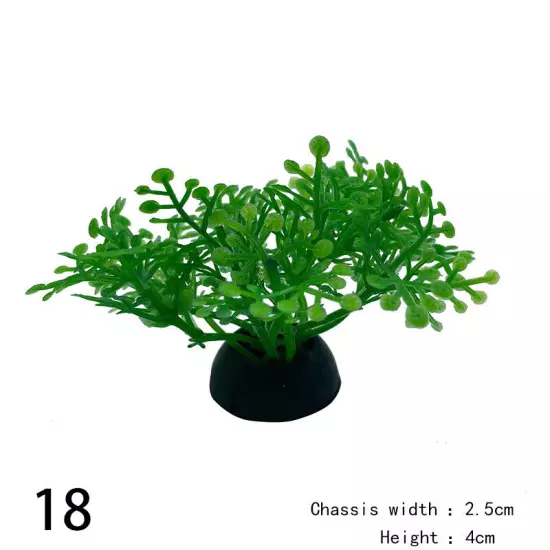 Artificial Grass Plastic Simulated Water Plants Aquarium Fish Tank Landscape NEW