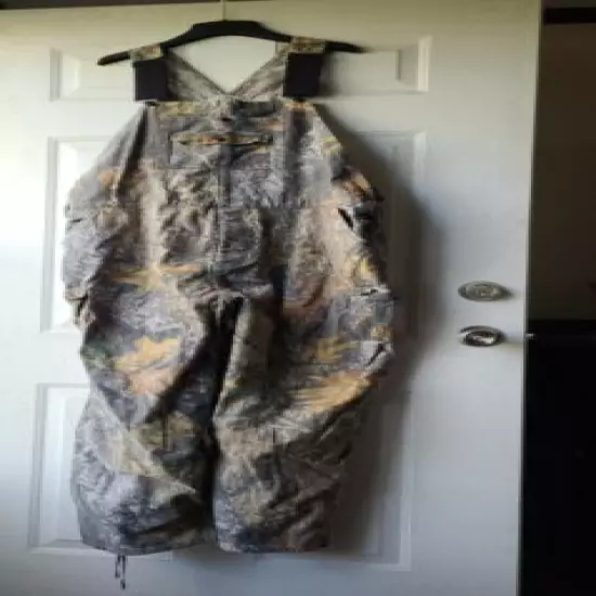 Fieldstaff by Mossy Oak Apparel Mens Camouflage Bib Overalls Size 46 Hunting