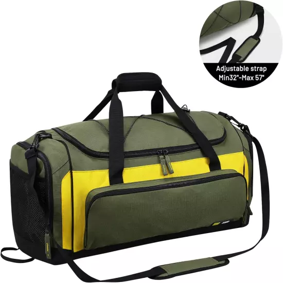 Large Duffel Bag Men'S Gym Bag with Shoe Compartment, 60L