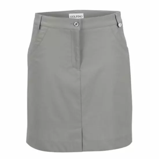 NWT GOLFINO Ladies Techno Stretch Skort 1369124 805 Gray Sz 4 6 8 10 NEW