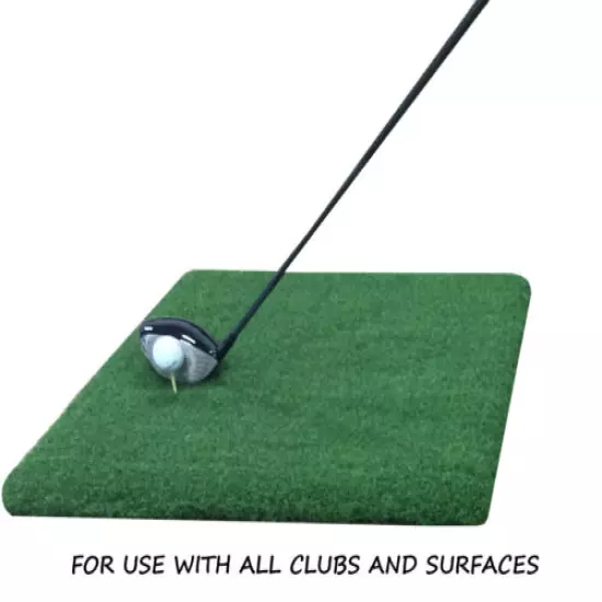 Premium Super Tee Golf Mat - 2 feet x 3 feet Tee Line Mat - Holds A Wooden Tee 