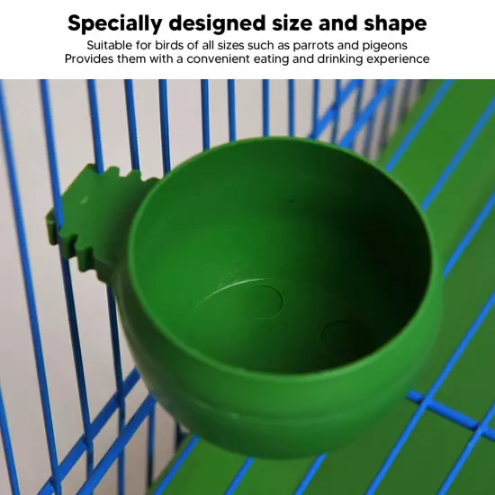 Bird Feeder Cage Cups Thickened Pigeon Water Bowl Round Feeding Sand Cup,For Pet