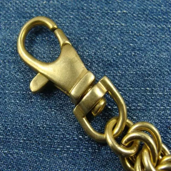 Handmade Solid Brass Key Chain Holder keychains with snap hook keyrings