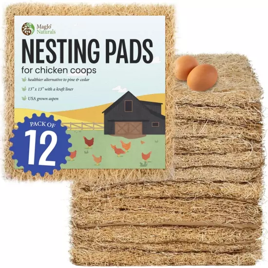 MagJo Premium Aspen 12 Pack Excelsior Nesting Liners (12 Pack), 12 PACK 