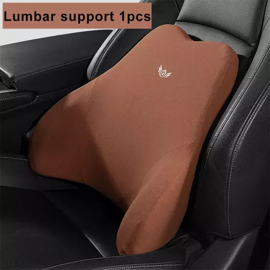 Curved Car Seat Headrest Car Neck Pillow Cushion Back Lumbar Support 