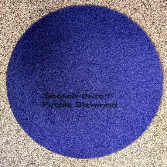 3M Scotch-Brite 21" (530mm) Purple Diamond Floor Pads Plus 0172-3 (5) Pads Case