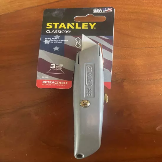 NEW STANLEY 10-099 CLASSIC 99 RETRACTABLE UTILITY KNIFE