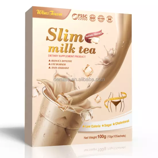 100gSlim Milk Tea Original Tea Belly Fat Burning Delicious Weight Loss Detox Tea