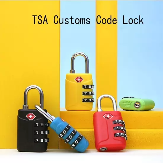 Padlock Customs Password Lock Anti-theft Suitcase Luggage Coded Lock Travel