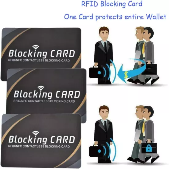 3 RFID Blocking Card|Nfc Contactless Cards Protection|Fuss-Free Protection