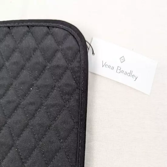 Vera Bradley Curling And Flat Iron Cover Quilted Classic Black New With Tags