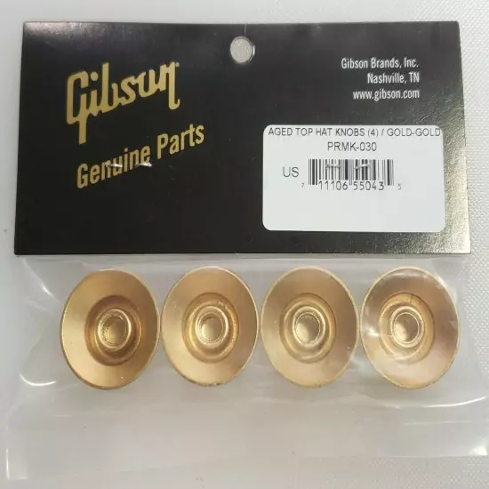 GIBSON Top Hat Gold Reflector Set Knobs PRMK-030 Les Paul USA Genuine SG ES New