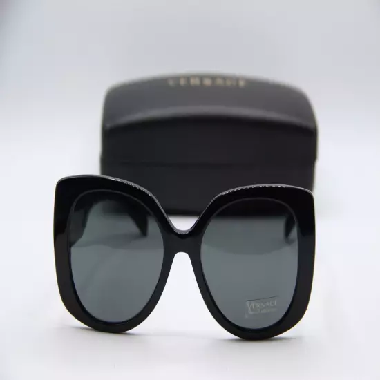 NEW VERSACE MOD. 4387 GB1/87 BLACK GOLD AUTHENTIC FRAMES SUNGLASSES 56-19