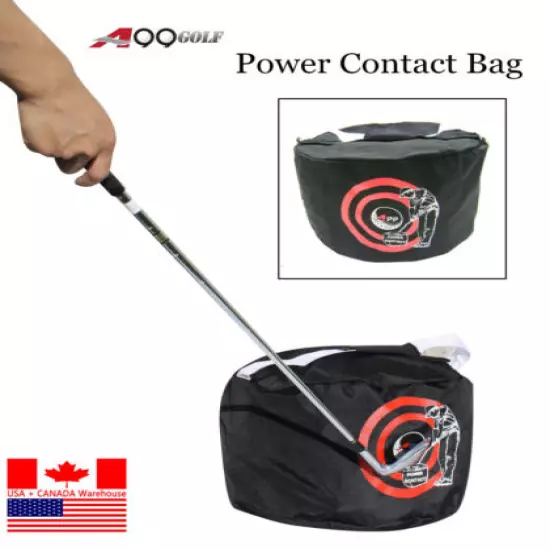 A99 Golf Power Contact Smash Bag Swing Training Aid Black New Pratice Trainer 