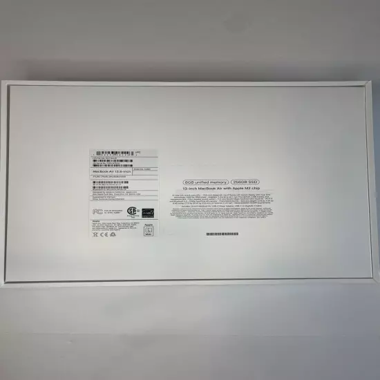 Apple MacBook Air A2681 13 inch SLV 256GB, Empty Box Only