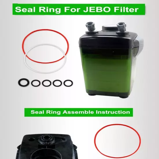 Jebo Original Rubber Sealing Rings for Jebo External Filter Aquarium Fish Tank S