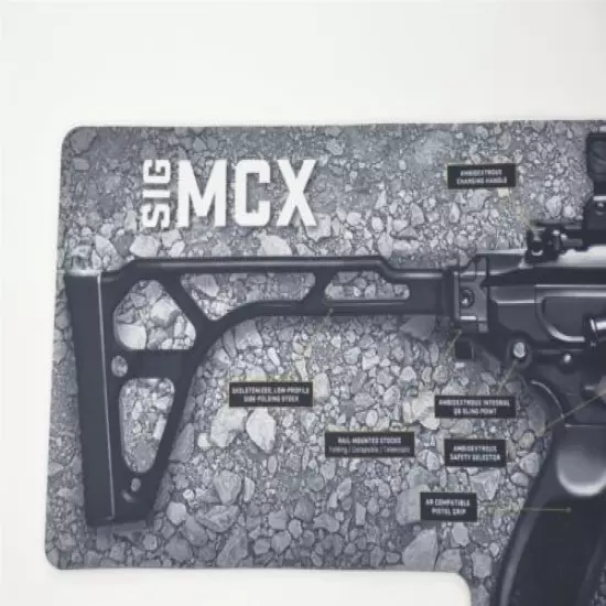 SIG SAUER SIG MCX ARMORERS BENCH MAT/CLEANING MAT SIG MCX RIFLE LARGE MAT RARE