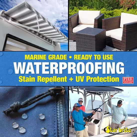 StarBrite 1 Gallon Waterproofing with PTEF 81900 Stain Repellent, UV Protection