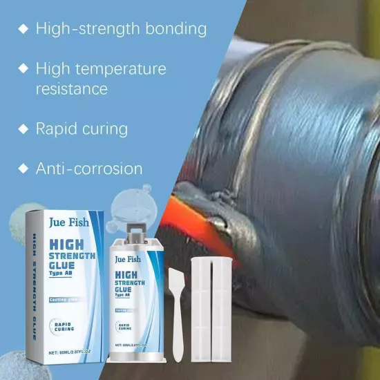 85ml Metal Repair Epoxy Adhesive - High Strength Glue Iron Fixing% Part J1I9