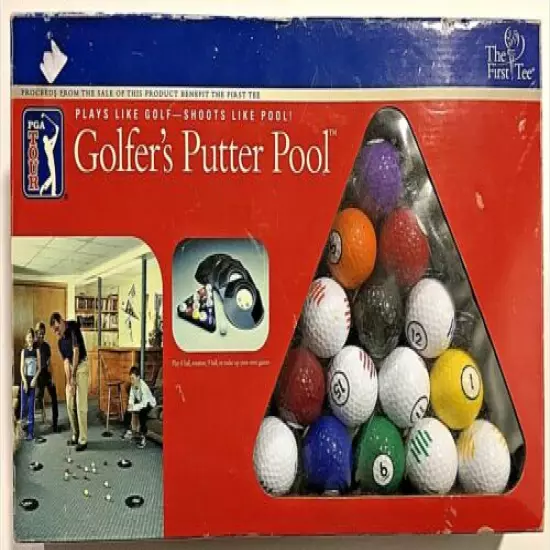 PGA The Golfer's Putter Pool. (Play Like Golf--Shoot Like Pool!" (2007 Dennco)