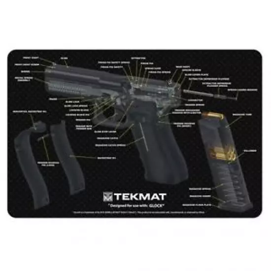 TekMat For GLOCK 3D CUT AWAY CLEANING MAT - 11" X 17"