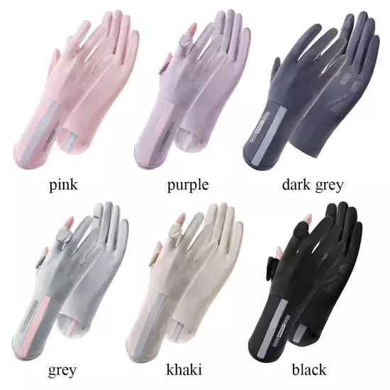 Mid-long Sunscreen Gloves Thin Cycling Driving Gloves Summer Spring