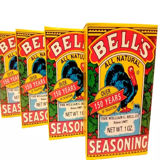 Bell's All Natural Salt Free Seasoning, 1oz, BB 9/2025, Lot of 5