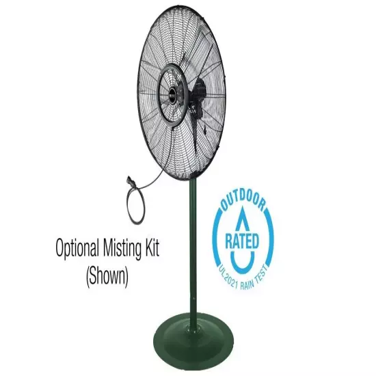 KING PFO-30 30" Outdoor Rated Oscillating Air Circulator With Pedestal Base