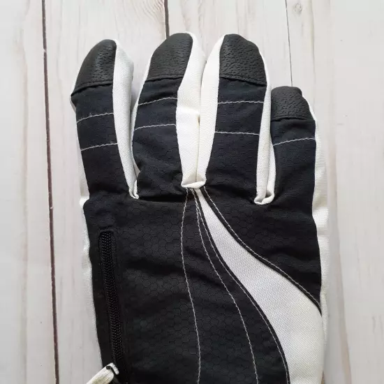 Grand Sierra Women's Bec-Tec Tusser Snowboarding Gloves White Black Size L